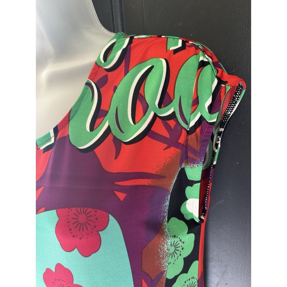 Vintage Just Cavalli Geisha Pop Art Dress Y2K Roberto Cavalli Shift Tunic Sz 4 - Picture 5 of 11